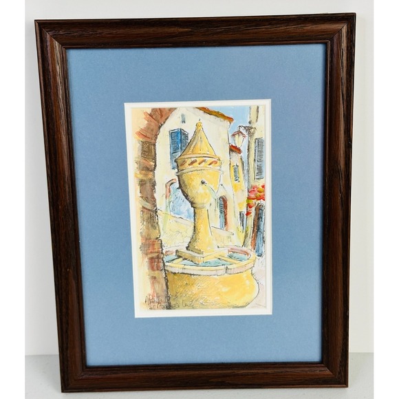 Other - Original Framed Painting by Danielle Alarcon St Paul de Vence France BH